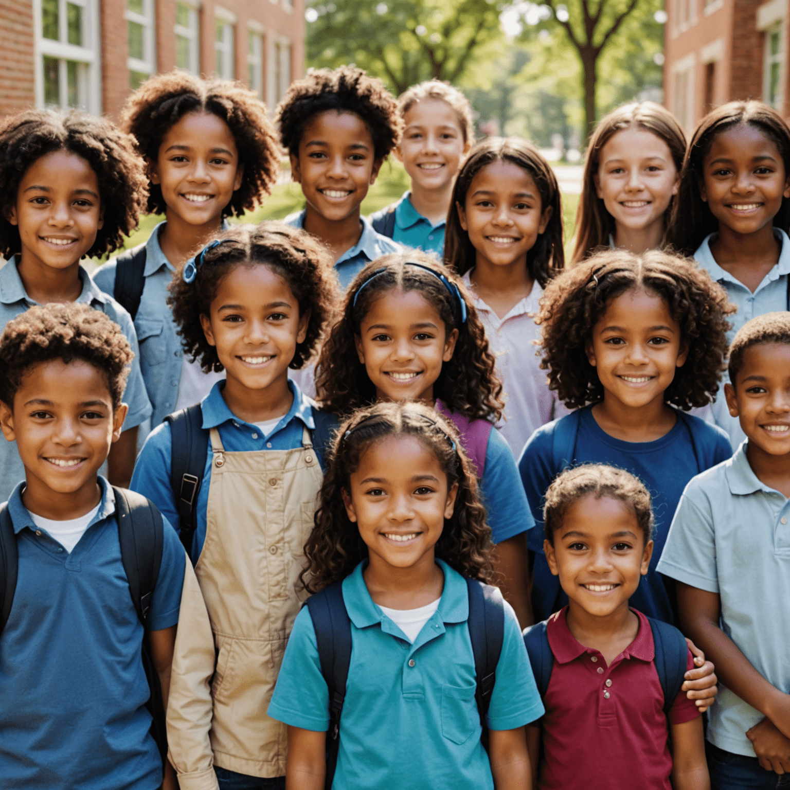 Image showing diverse group of students in various educational settings from early childhood to higher education, representing investment in future workforce